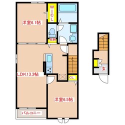 天テラスⅡの物件間取画像